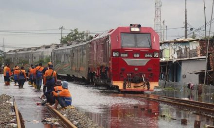 Kereta Api Terjebak dan Berhenti di Tepi Pantai, Tapi Penumpang Bisa “Healing” Mendadak