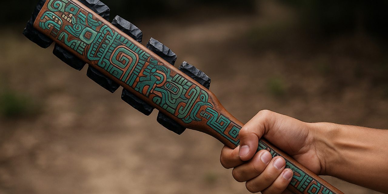 Macuahuitl Senjata Tradisional Suku Aztec Meksiko